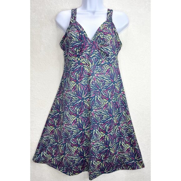 Patagonia Women's Minette Dress Size Medium in Big Congo Glass Blue - Picture 2 of 12